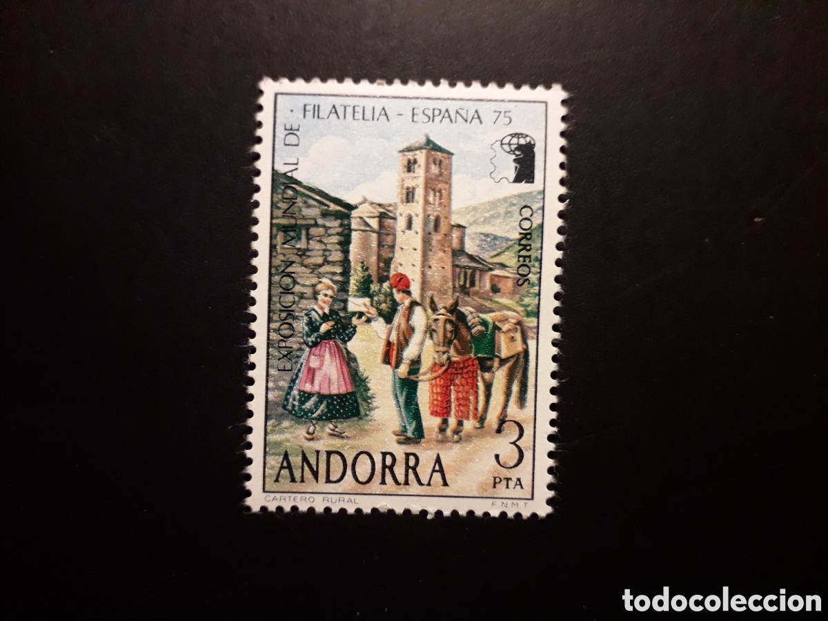 Sellos: ANDORRA ESPA&Ntilde;OLA EDIFIL 96 SERIE CTA NUEVA *** 1975 CARTERO RURAL, ESPA&Ntilde;A 75 PEDIDO M&Iacute;NIMO 3&euro;