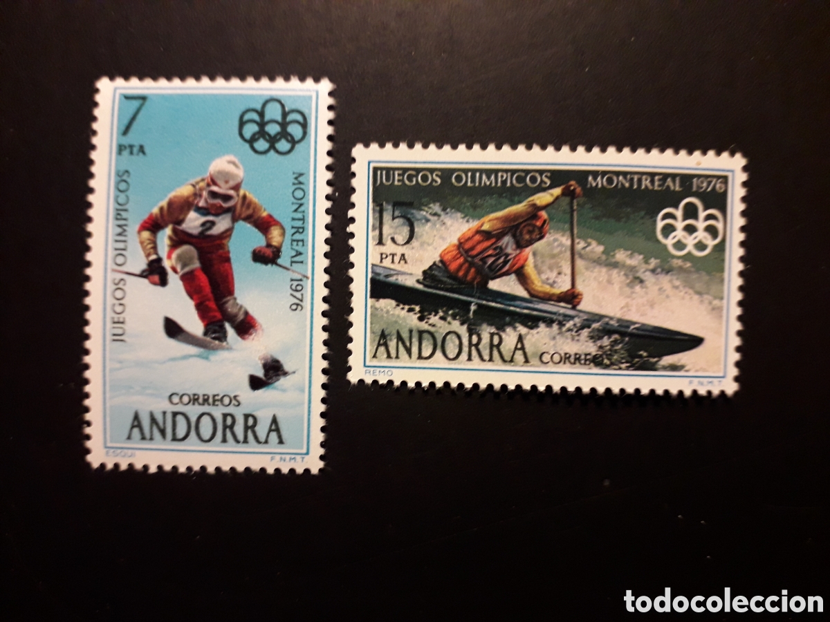 Sellos: ANDORRA ESPA&Ntilde;OLA EDIFIL 104/05 SERIE CTA NUEVA *** 1976 DEPORTES OLIMPIADA MONTREAL PEDIDO M&Iacute;NIM 3&euro;