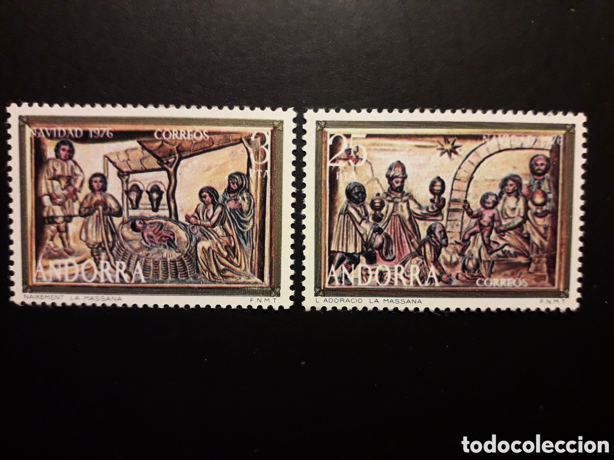 Sellos: ANDORRA ESPA&Ntilde;OLA EDIFIL 106/07 SERIE CTA NUEVA *** 1976 NAVIDAD REYES MAGOS PEDIDO M&Iacute;NIMO 3&euro;