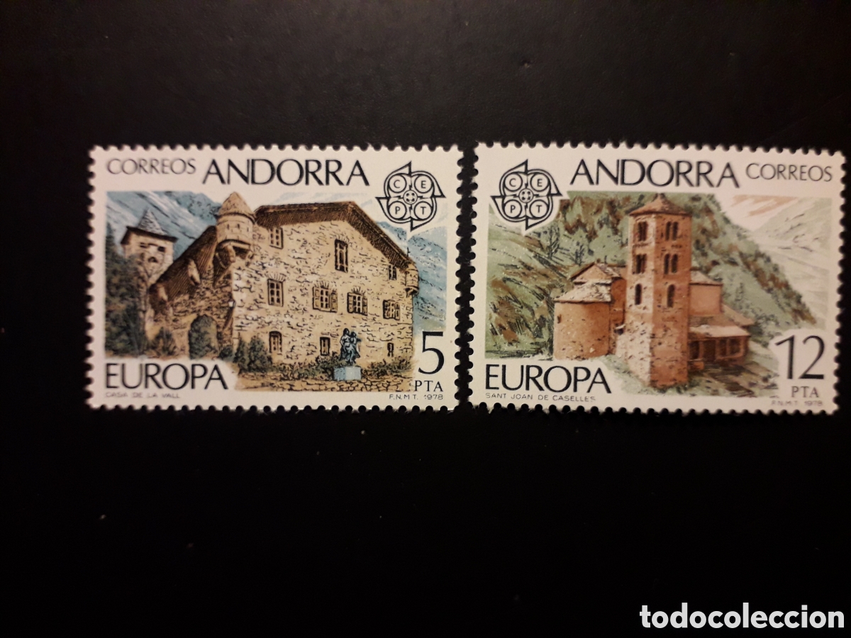 Sellos: ANDORRA ESPA&Ntilde;OLA EDIFIL 117/8 SERIE CTA NUEVA *** 1978 EUROPA CEPT, ARQUITECTURA PEDIDO M&Iacute;NIMO 3&euro;
