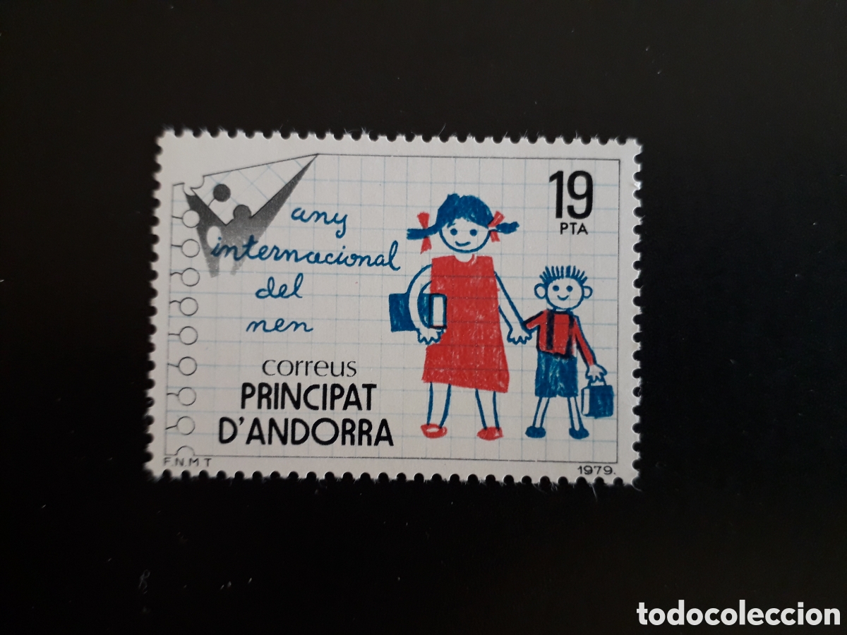 Sellos: ANDORRA ESPA&Ntilde;OLA EDIFIL 127 SERIE CTA NUEVA *** 1979 A&Ntilde;O DEL NI&Ntilde;O, DIBUJO INFANTIL PEDIDO M&Iacute;NIMO 3&euro;