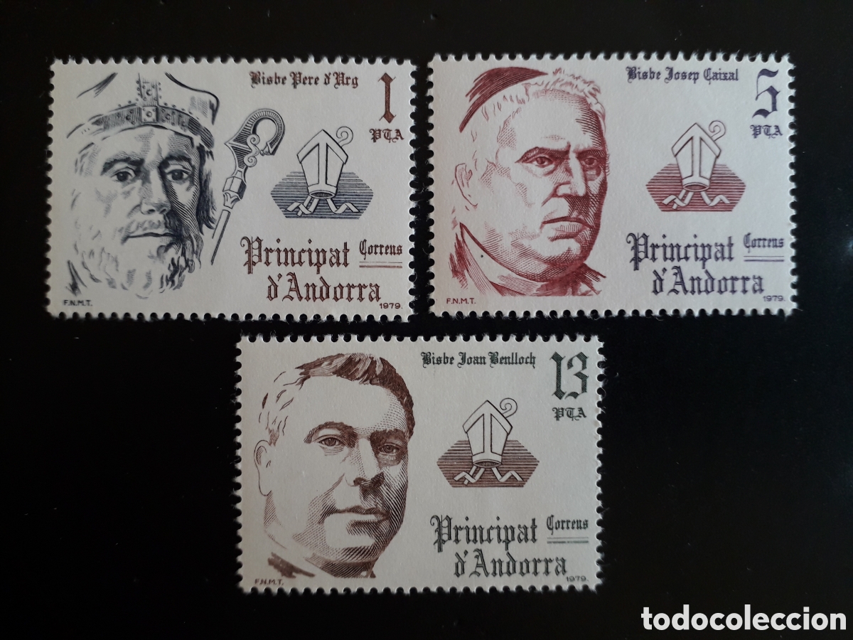 Sellos: ANDORRA ESPA&Ntilde;OLA EDIFIL 130/2 SERIE CTA NUEVA *** 1979 COPR&Iacute;NCIPES EPISCOPALES PEDIDO M&Iacute;NIMO 3&euro;