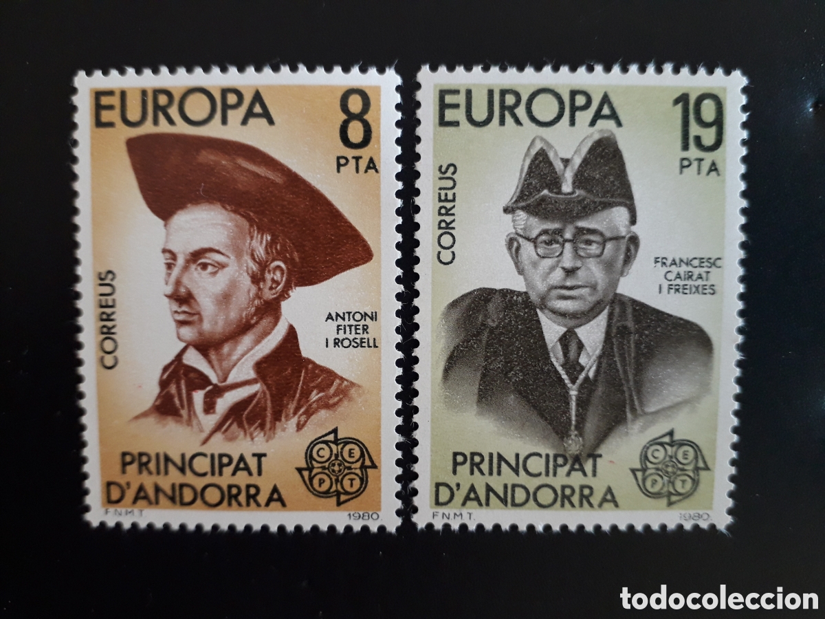 Sellos: ANDORRA ESPA&Ntilde;OLA EDIFIL 133/4 SERIE CTA NUEVA *** 1980 EUROPA CEPT, PERSONAJES PEDIDO M&Iacute;NIMO 3&euro;