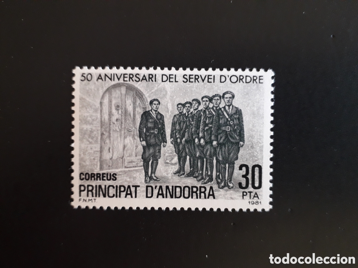 Sellos: ANDORRA ESPA&Ntilde;OLA EDIFIL 142 SERIE CTA NUEVA *** 1981 50 A&Ntilde;OS SERVEI D'ORDRE PEDIDO M&Iacute;NIMO 3&euro;