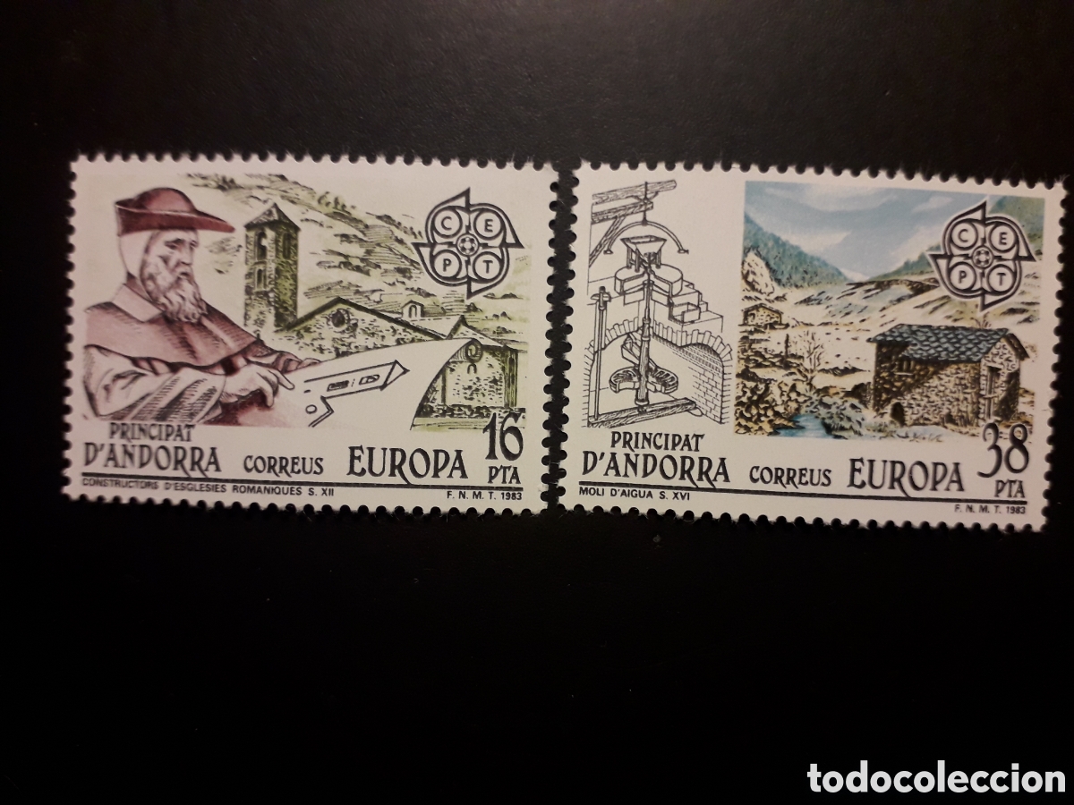 Sellos: ANDORRA ESPA&Ntilde;OLA EDIFIL 168/9 SERIE CTA NUEVA *** 1983 EUROPA CEPT PEDIDO M&Iacute;NIMO 3&euro;