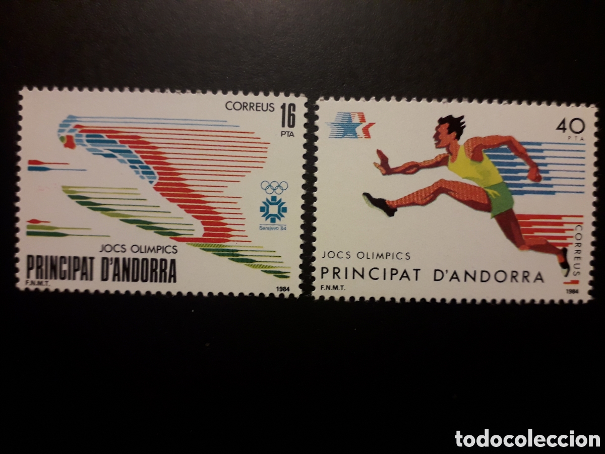 Sellos: ANDORRA ESPA&Ntilde;OLA EDIFIL 176/7 SERIE NUEVA *** 1984 OLIMPIADA SARAJEVO LOS &Aacute;NGELES PEDIDO M&Iacute;NIMO 3&euro;