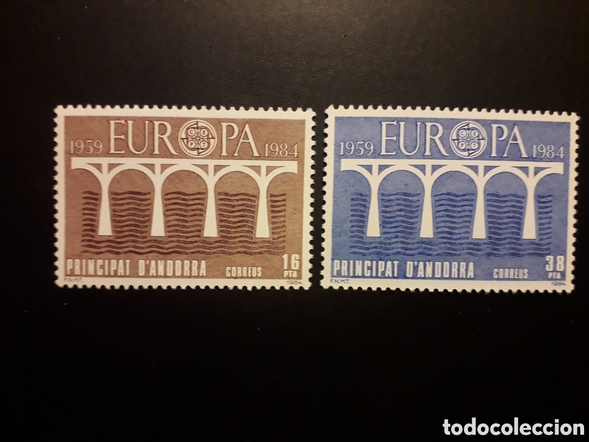 Sellos: ANDORRA ESPA&Ntilde;OLA EDIFIL 179/80 SERIE CTA NUEVA *** 1984 EUROPA CEPT PUENTES PEDIDO M&Iacute;NIMO 3&euro;