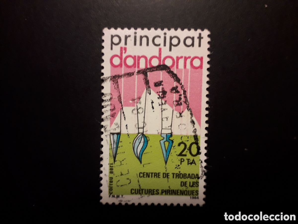 Sellos: ANDORRA ESPA&Ntilde;OLA EDIFIL 182 SERIE CTA USADA 1984 CULTURAS PIRENAICAS PEDIDO M&Iacute;NIMO 3&euro;