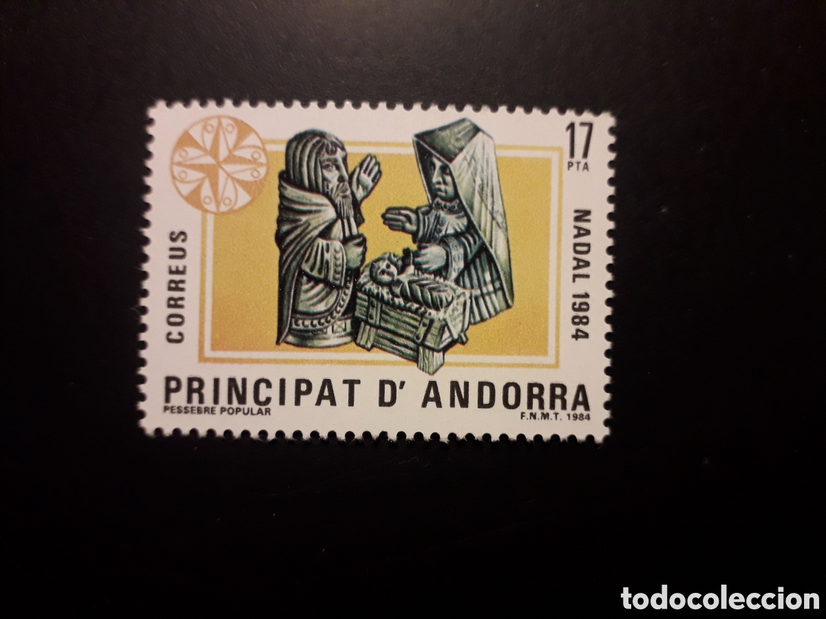 Sellos: ANDORRA ESPA&Ntilde;OLA EDIFIL 183 SERIE CTA NUEVA *** 1984 NAVIDAD PESEBRE POPULAR PEDIDO M&Iacute;NIMO 3&euro;
