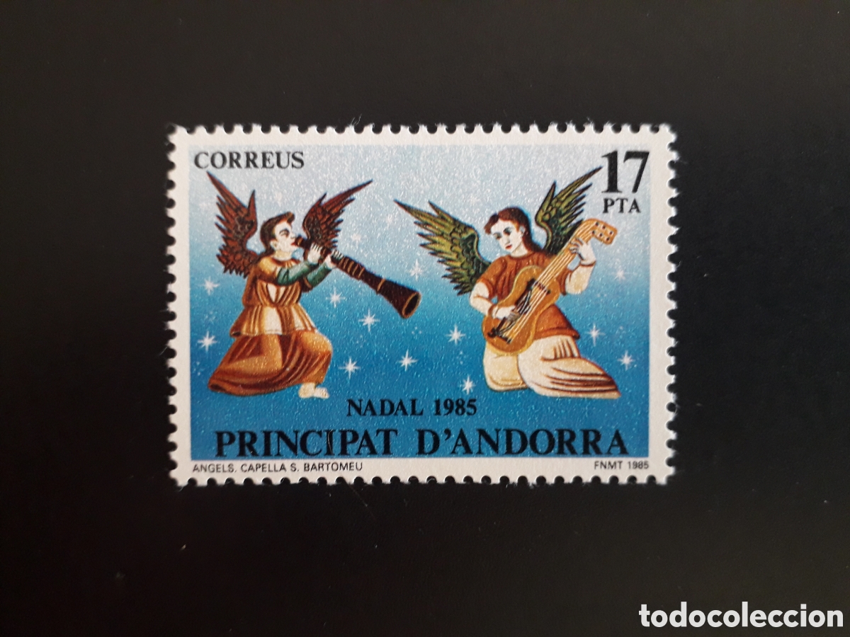 Sellos: ANDORRA ESPA&Ntilde;OLA EDIFIL 189 SERIE CTA NUEVA *** 1985 NAVIDAD, &Aacute;NGELES, M&Uacute;SICA PEDIDO M&Iacute;NIMO 3&euro;