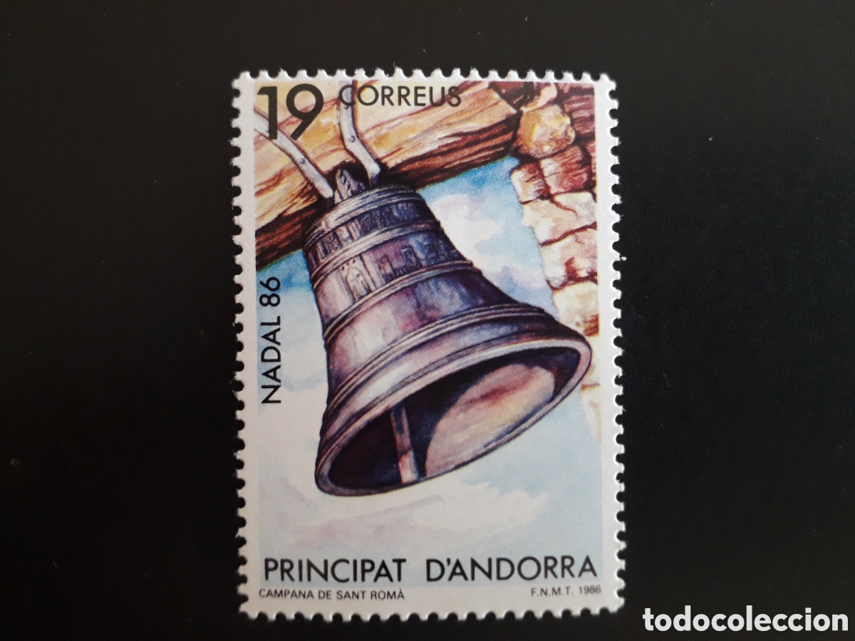 Sellos: ANDORRA ESPA&Ntilde;OLA EDIFIL 194 SERIE CTA NUEVA *** 1986 NAVIDAD CAMPANA DE SANT ROM&Agrave; PEDIDO M&Iacute;NIMO 3&euro;