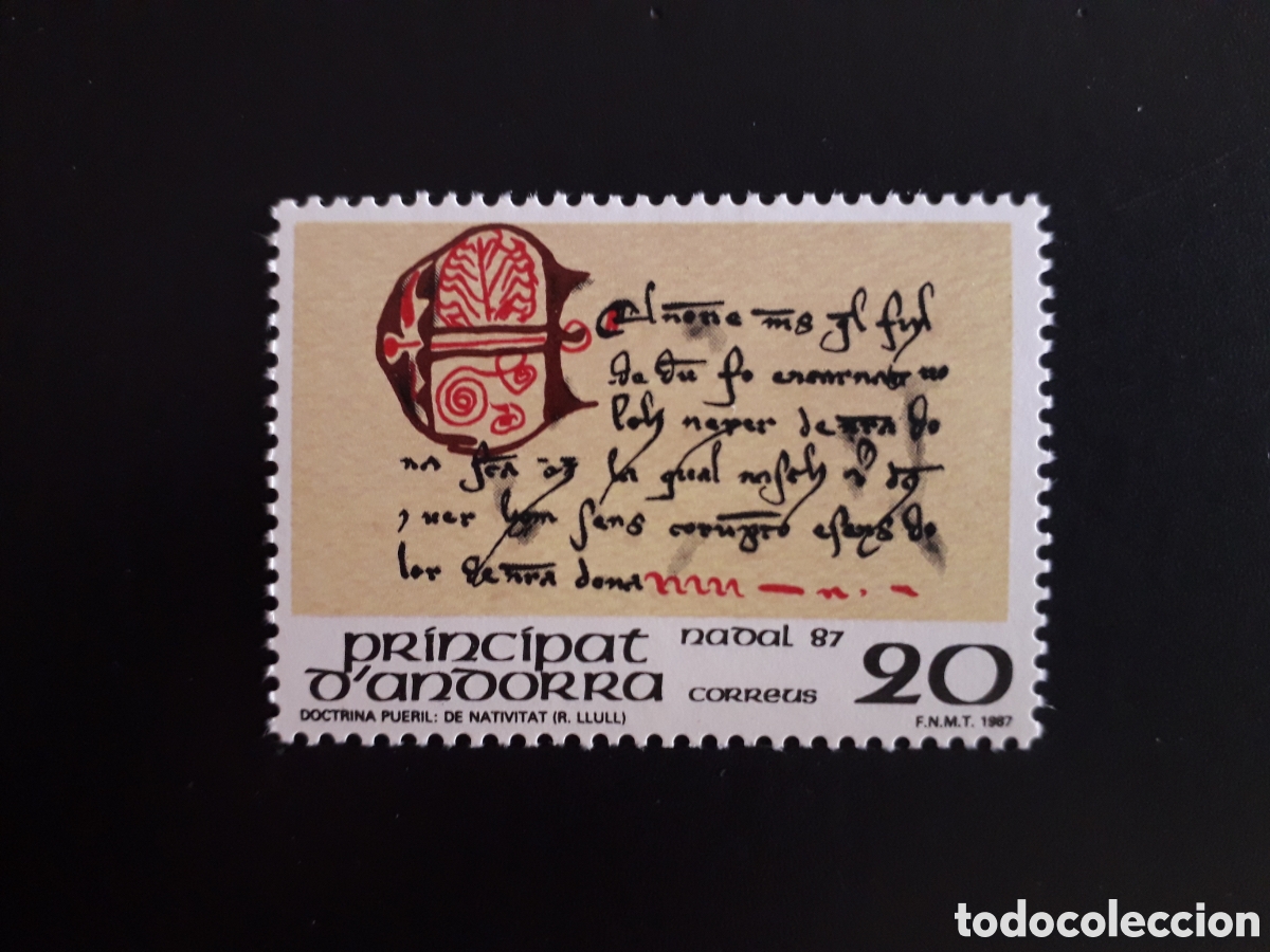 Sellos: ANDORRA ESPA&Ntilde;OLA EDIFIL 202 SERIE CTA NUEVA *** 1987 NAVIDAD, PEDIDO M&Iacute;NIMO 3&euro;