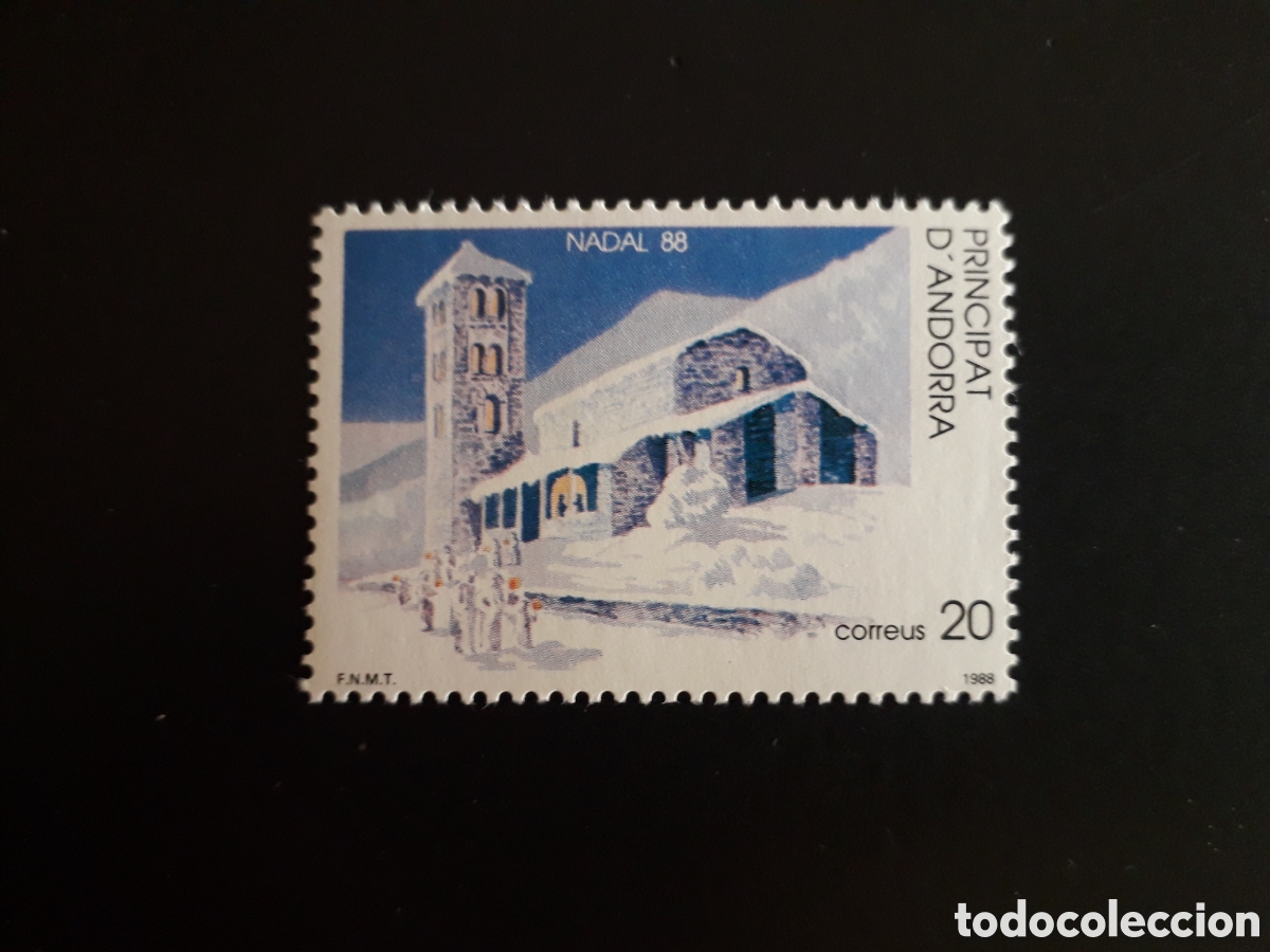 Sellos: ANDORRA ESPA&Ntilde;OLA EDIFIL 207 SERIE CTA NUEVA *** 1988 NAVIDAD IGLESIA PEDIDO M&Iacute;NIMO 3&euro;