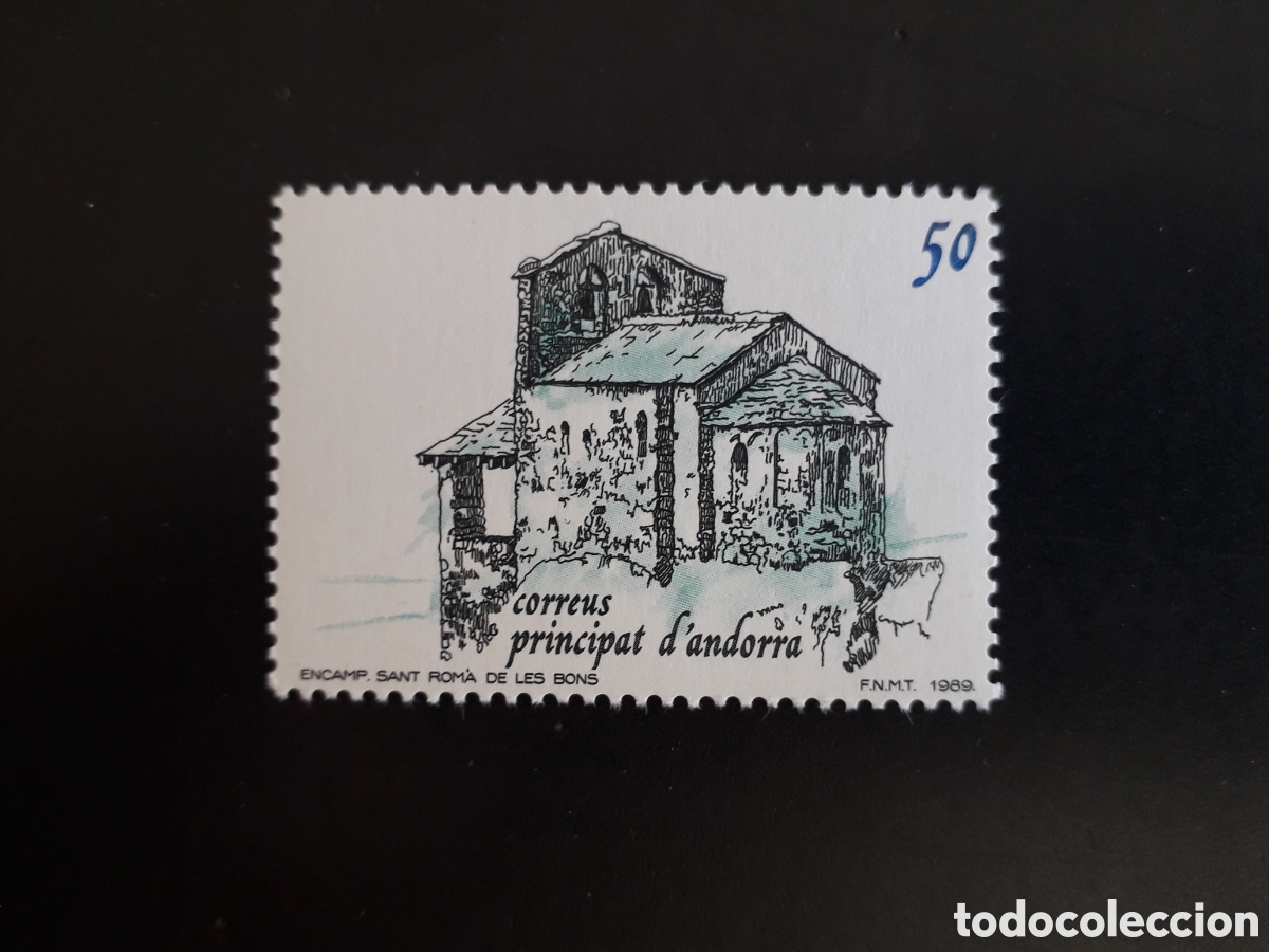 Sellos: ANDORRA ESPA&Ntilde;OLA EDIFIL 215 SERIE CTA NUEVA *** 1989 IGLESIA DE SANT ROM&Agrave; PEDIDO M&Iacute;NIMO 3&euro;