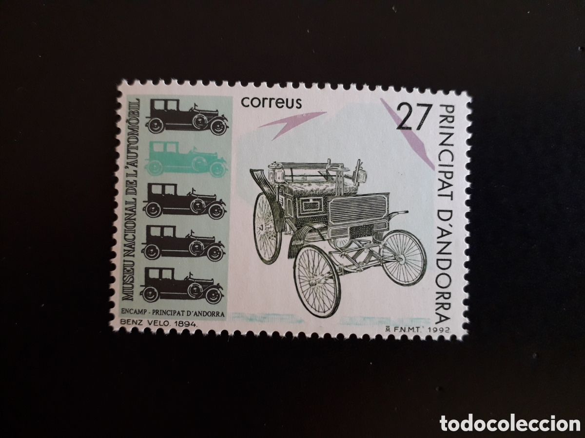 Sellos: ANDORRA ESPA&Ntilde;OLA EDIFIL 233 SERIE CTA NUEVA *** 1992 MUSEO DEL AUTOM&Oacute;VIL, COCHES PEDIDO M&Iacute;NIMO 3&euro;