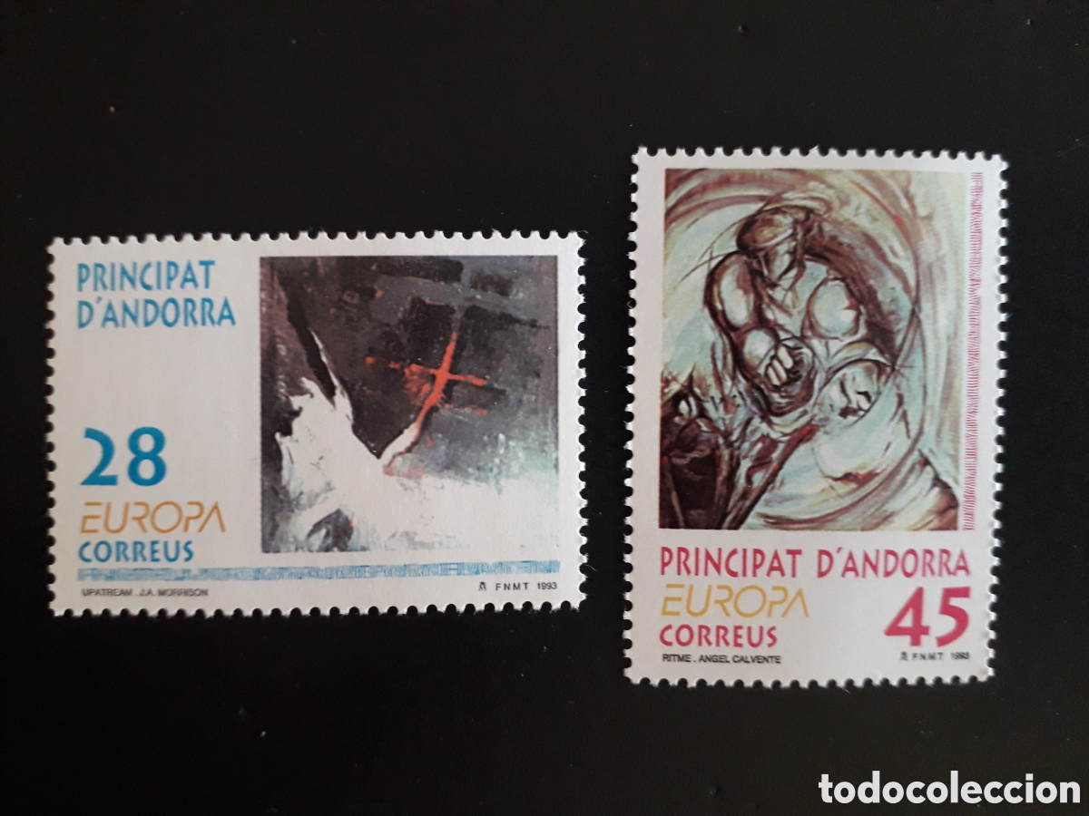 Sellos: ANDORRA ESPA&Ntilde;OLA EDIFIL 236/7 SERIE CTA NUEVA *** 1993 EUROPA CEPT, PINTURAS PEDIDO M&Iacute;NIMO 3&euro;