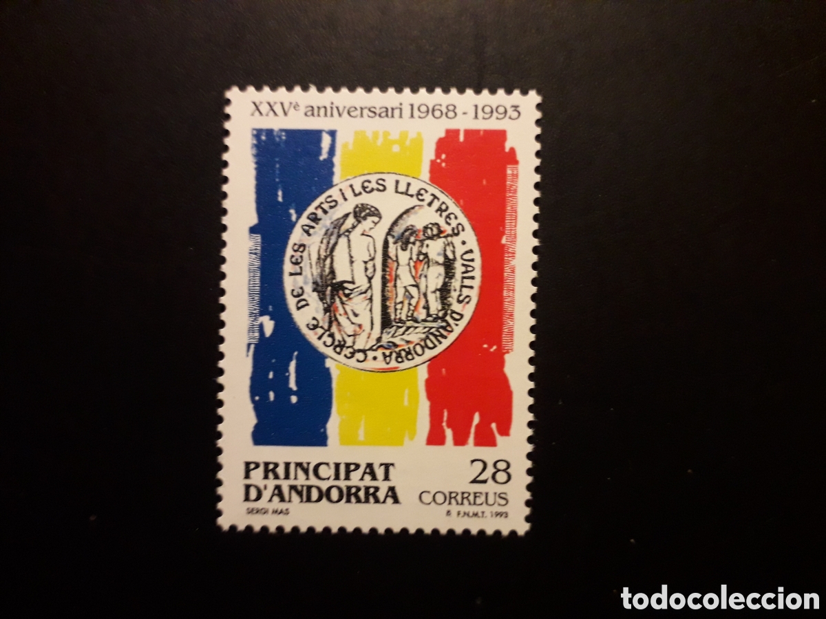 Sellos: ANDORRA ESPA&Ntilde;OLA EDIFIL 238 SERIE CTA NUEVA *** 1993 CERCLE DE LES ARTS I LLETRES PEDIDO M&Iacute;NIMO 3&euro;