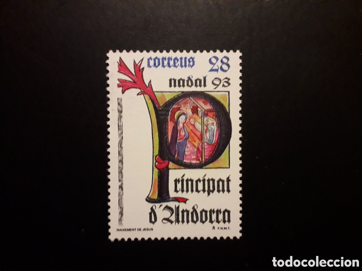 Sellos: ANDORRA ESPA&Ntilde;OLA EDIFIL 239 SERIE CTA NUEVA *** 1993 NAVIDAD PEDIDO M&Iacute;NIMO 3&euro;