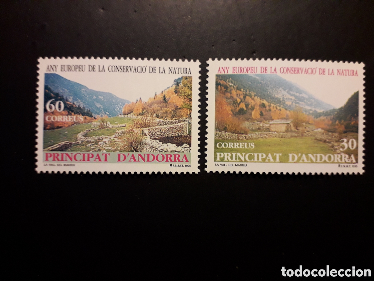 Sellos: ANDORRA ESPA&Ntilde;OLA EDIFIL 246/7 SERIE CTA NUEVA *** 1995 CONSERVACI&Oacute;N DE L NATURALEZA PEDIDO M&Iacute;NIMO 3&euro;
