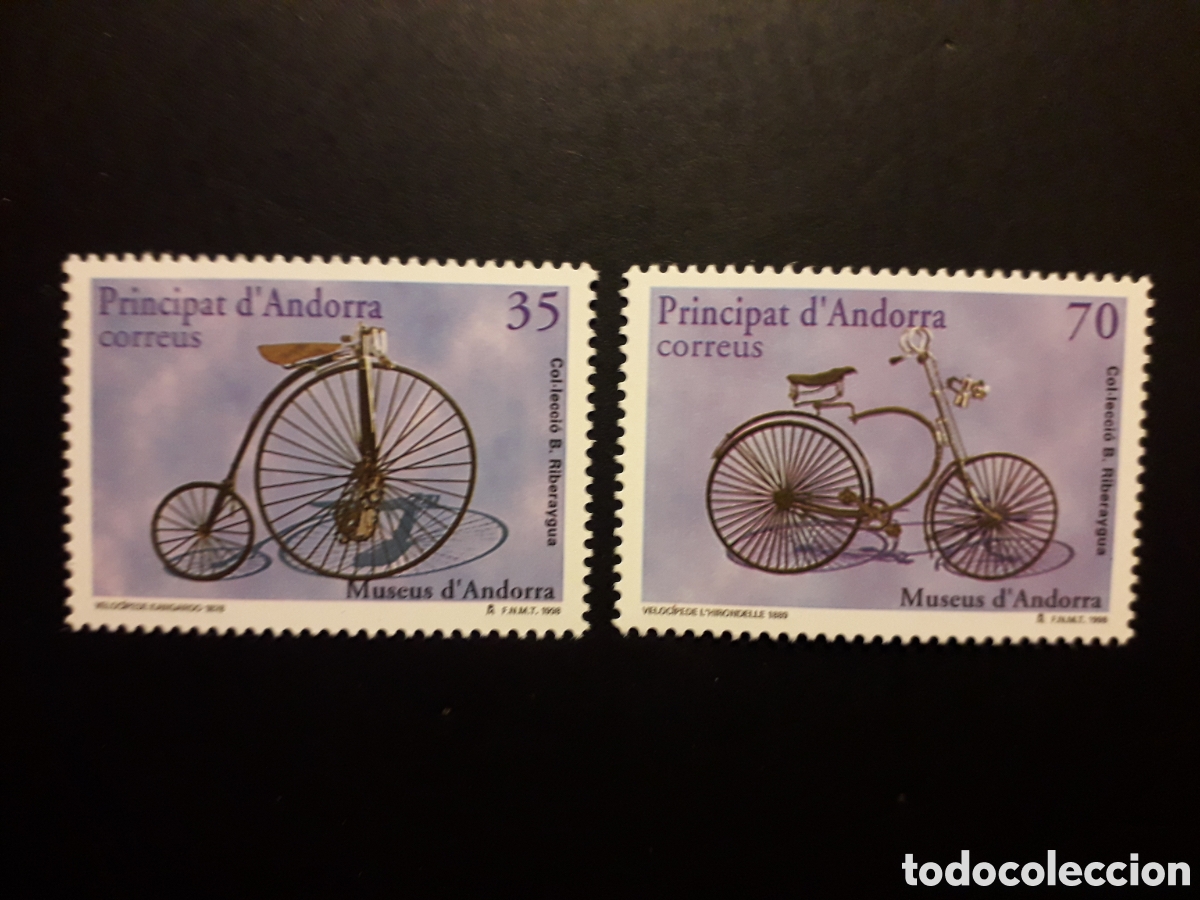 Sellos: ANDORRA ESPA&Ntilde;OLA EDIFIL 262/3 SERIE CTA USADA 1998 BICICLETAS PEDIDO M&Iacute;NIMO 3&euro;