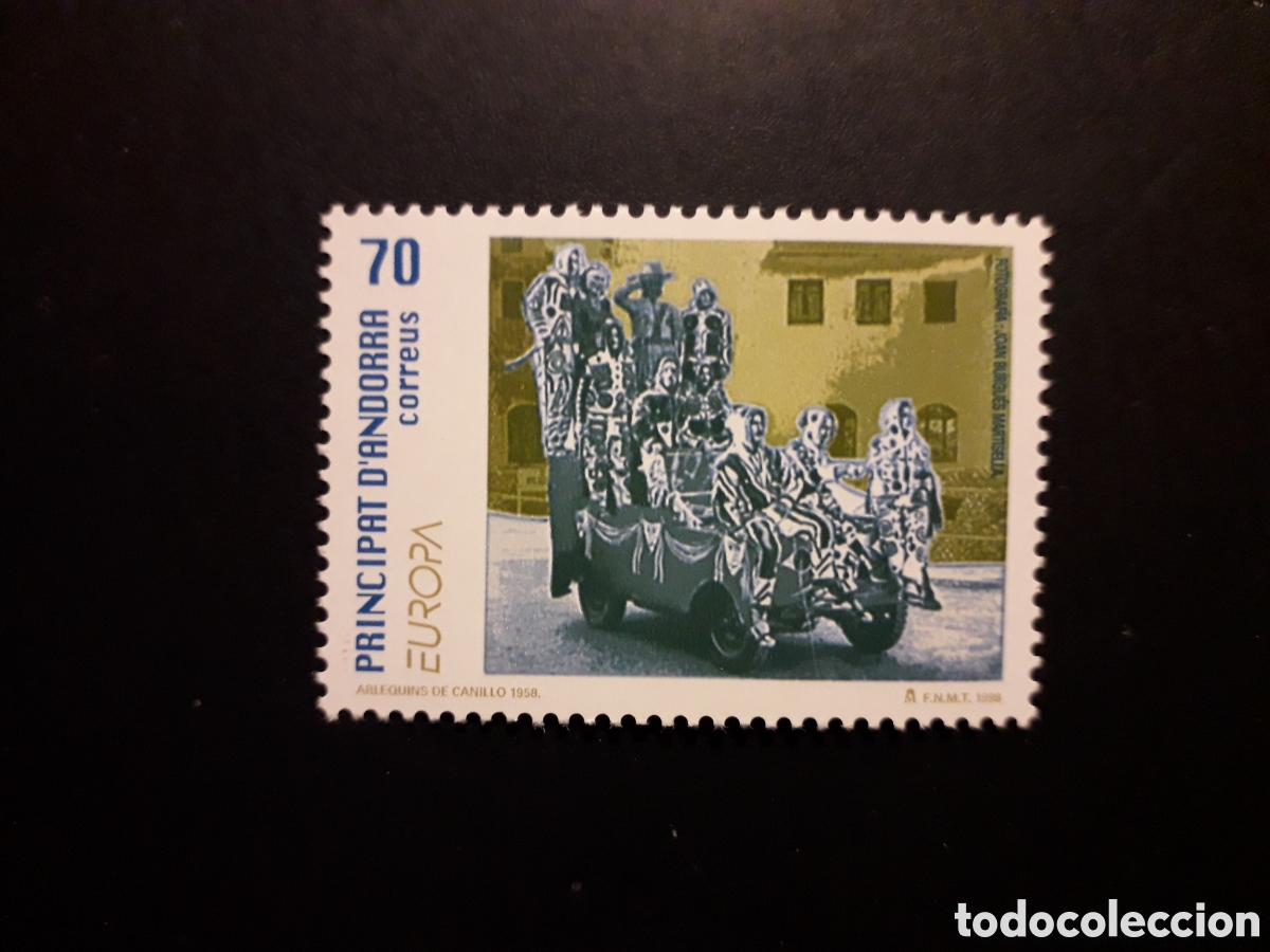 Sellos: ANDORRA ESPA&Ntilde;OLA EDIFIL 264 SERIE CTA USADA 1998 EUROPA FIESTAS DE CARNAVAL PEDIDO M&Iacute;NIMO 3&euro;