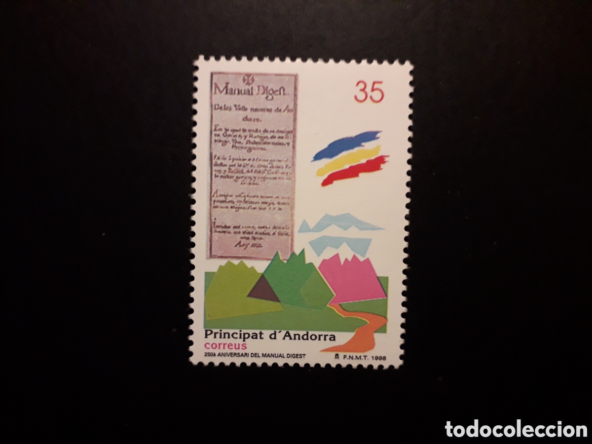 Sellos: ANDORRA ESPA&Ntilde;OLA EDIFIL 265 SERIE CTA USADA 1998 MANUAL DIGEST PEDIDO M&Iacute;NIMO 3&euro;