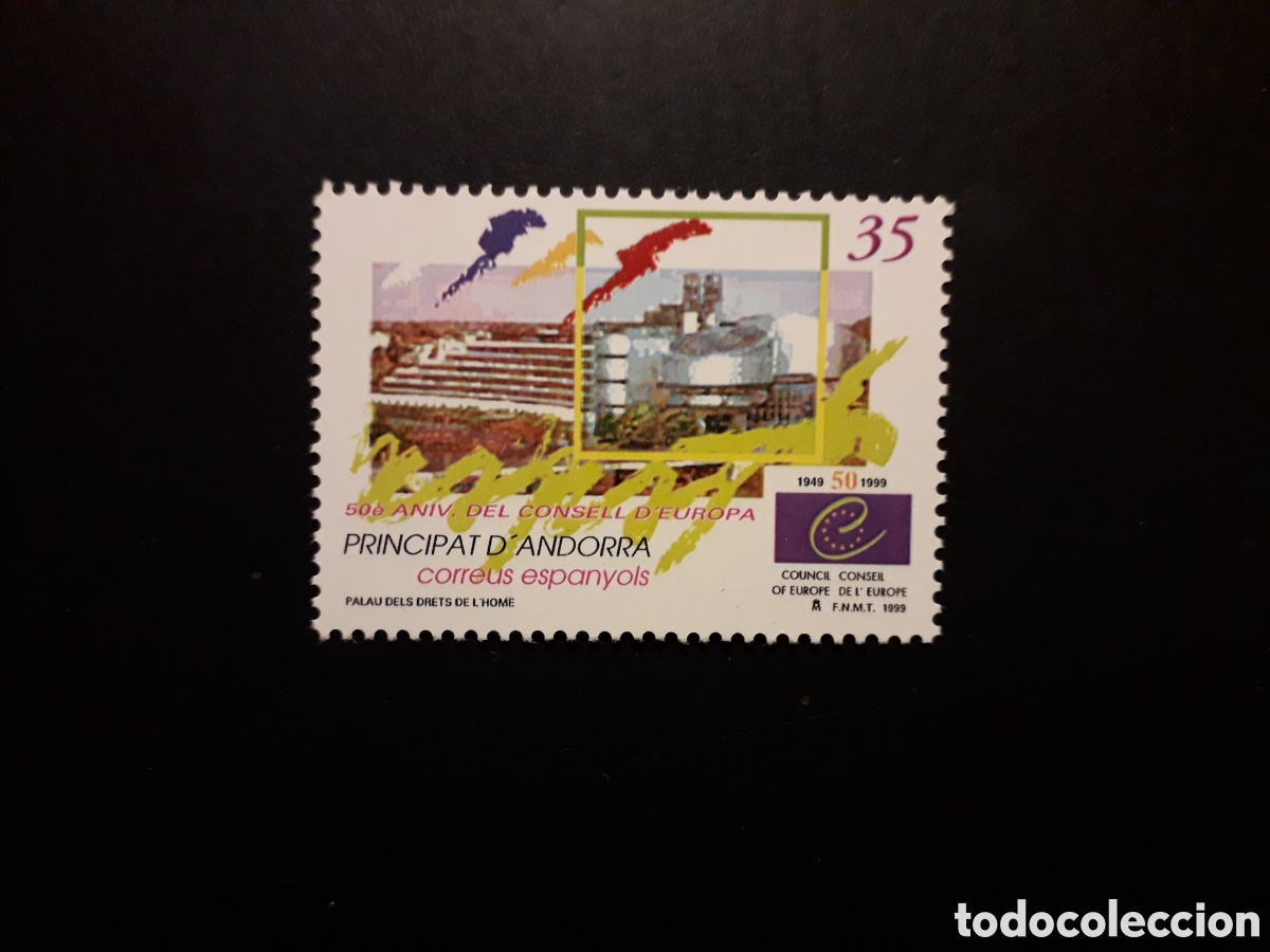 Sellos: ANDORRA ESPA&Ntilde;OLA EDIFIL 271 SERIE CTA NUEVA *** 1999 CONSEJO DE EUROPA PEDIDO M&Iacute;NIMO 3&euro;