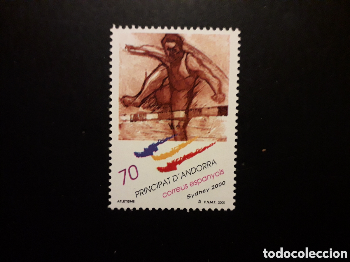 Sellos: ANDORRA ESPA&Ntilde;OLA EDIFIL 280 SERIE CTA NUEVA *** 2000 OLIMPIADA DE SIDNEY, VALLAS PEDIDO M&Iacute;NIMO 3&euro;