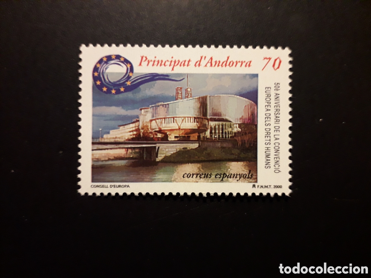 Sellos: ANDORRA ESPA&Ntilde;OLA EDIFIL 281 SERIE CTA NUEVA *** 2000 DERECHOS HUMANOS PEDIDO M&Iacute;NIMO 3&euro;