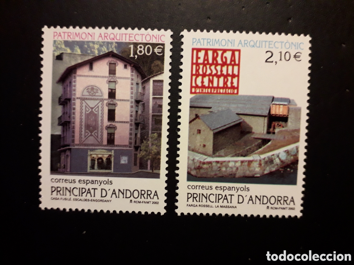 Sellos: ANDORRA ESPA&Ntilde;OLA EDIFIL 296/7 SERIE CTA NUEVA *** 2002 ARQUITECTURA PEDIDO M&Iacute;NIMO 3&euro;