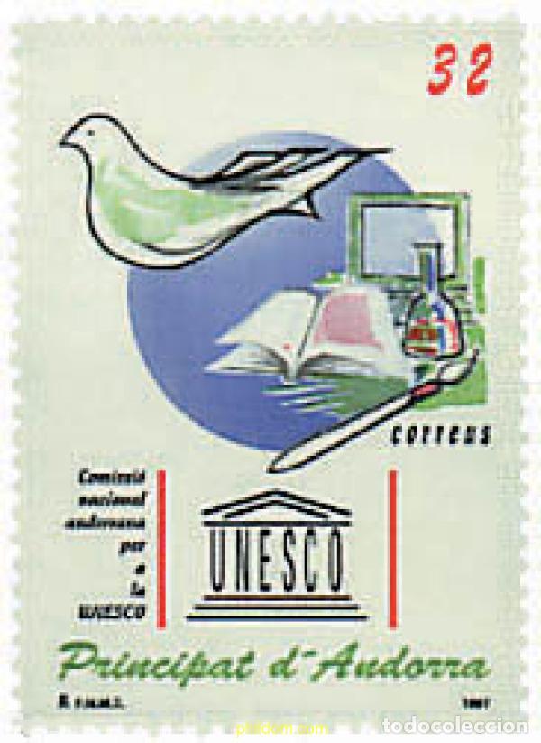 Sellos: 65249 MNH ANDORRA. Adm&oacute;n espa&ntilde;ola 1997 COMISION NACIONAL ANDORRANA DE LA UNESCO