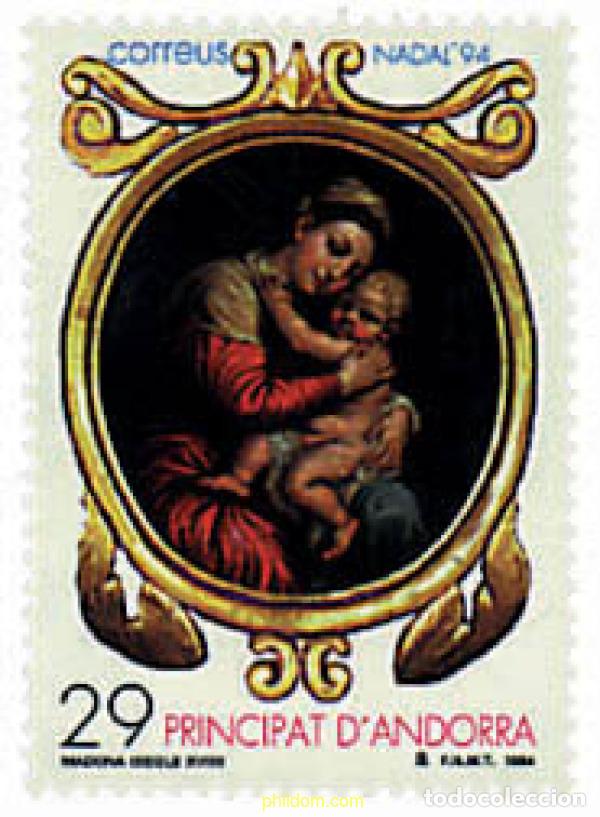Sellos: 46196 MNH ANDORRA. Adm&oacute;n espa&ntilde;ola 1994 NAVIDAD