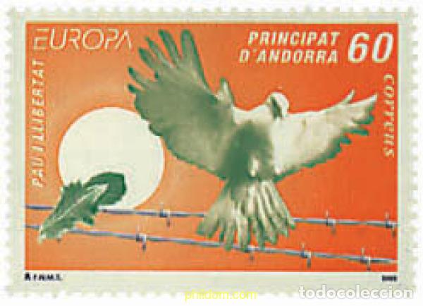 Sellos: 62939 MNH ANDORRA. Adm&oacute;n espa&ntilde;ola 1995 EUROPA CEPT. PAZ Y LIBERTAD