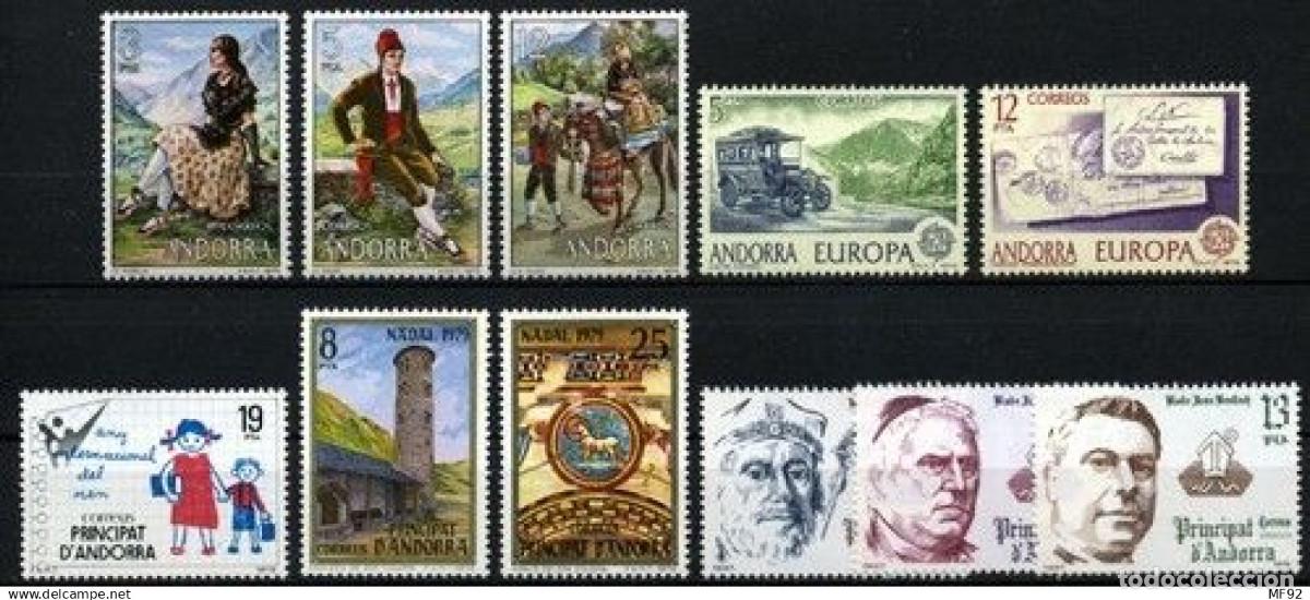 Sellos: Andorra espa&ntilde;ola. A&ntilde;o Completo 1979