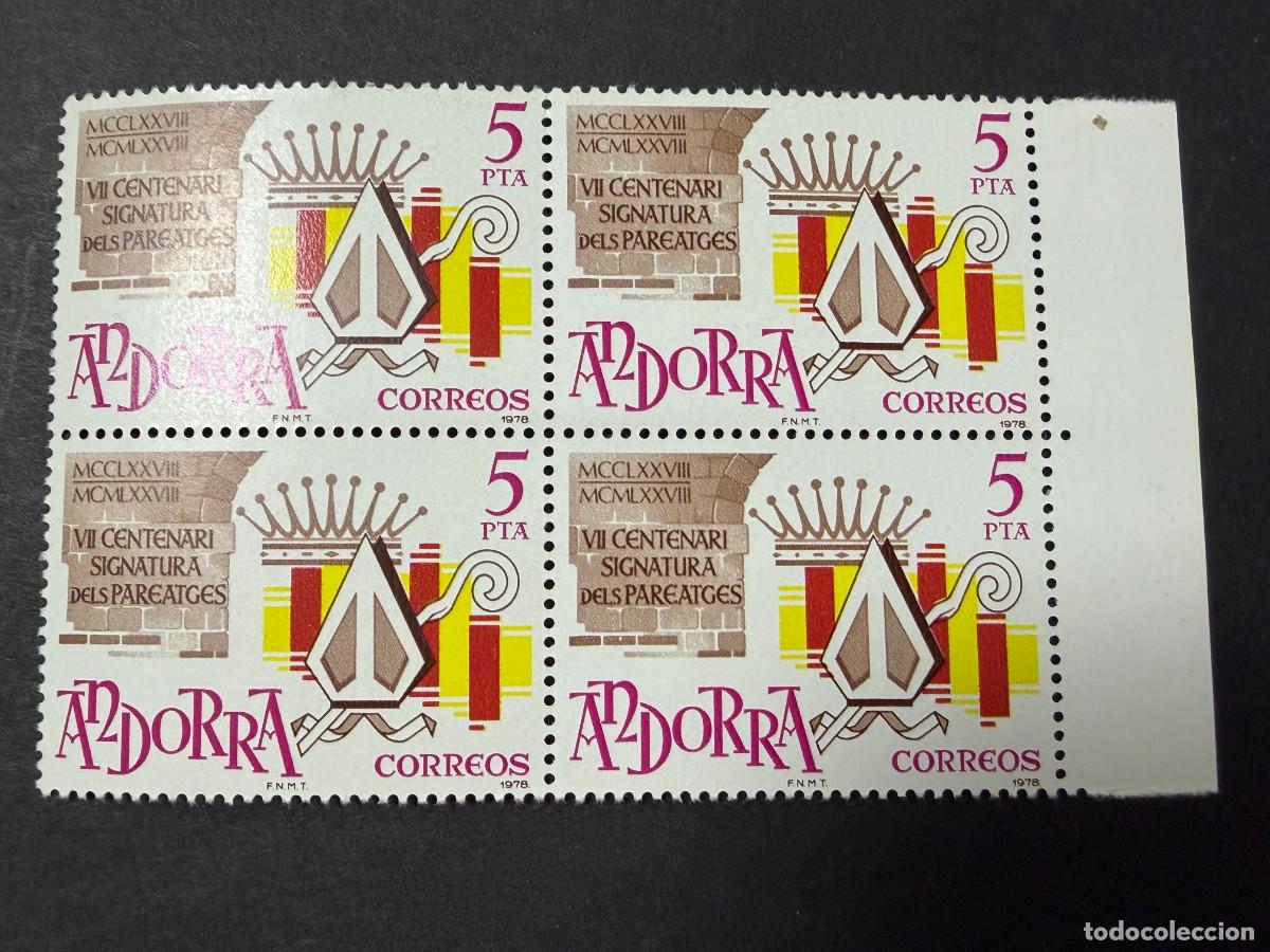 Sellos: ANDORRA ESPA&Ntilde;OLA, 1978. EDIFIL 119. CENTENARIO DE LA FIRMA DE LOS PAREATGES. NUEVOS. SIN FIJASELLOS.