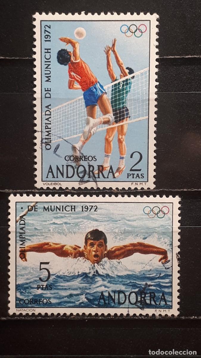 Sellos: ANDORRA. A&Ntilde;O 1972. &deg;. EDIFIL 77/8