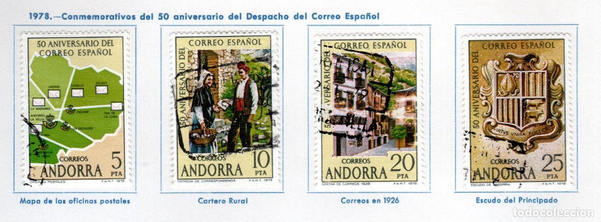 Sellos: Andorra Espa&ntilde;ola. 1978. Edifil 116A/aa6D. S. Completa. Usados con charnela.