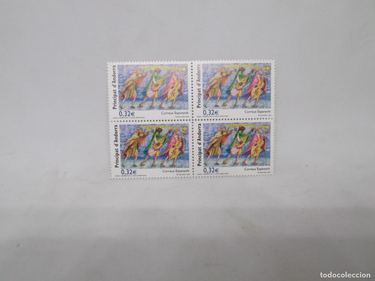 Sellos: Andorra 2009 Navidad Homenaje a la Onca.Bloque de cuatro nuevos