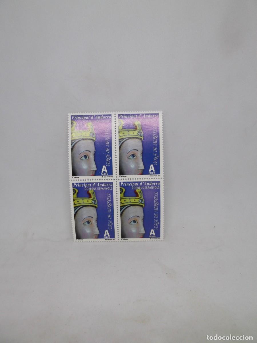 Sellos: Andorra espa&ntilde;ola 2015 Virgen de Meritxell Tarifa A.Bloque de cuatro,nuevos