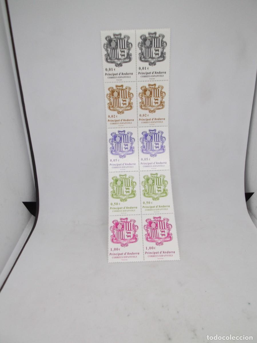 Timbres: Lote de sellos Andorra 2014 Serie b&aacute;sica.Lote 5 x 2 Nuevos