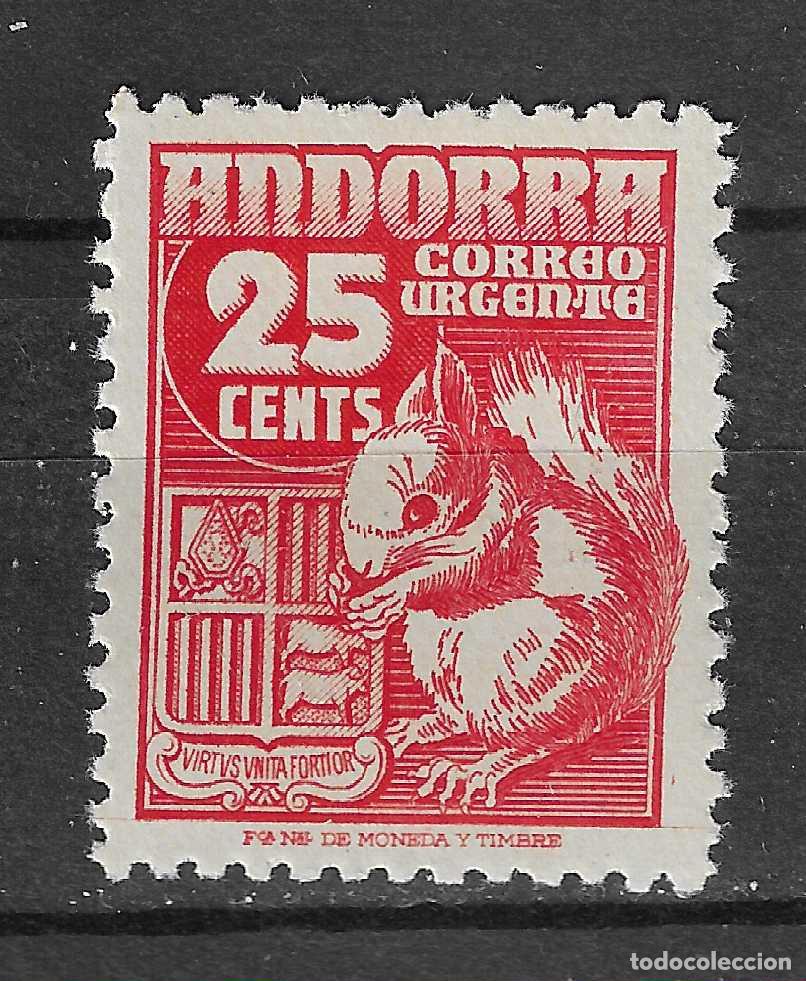 Sellos: ANDORRA ESPA&Ntilde;OLA 1948 EDIFIL 58** SIN FIJASELLOS