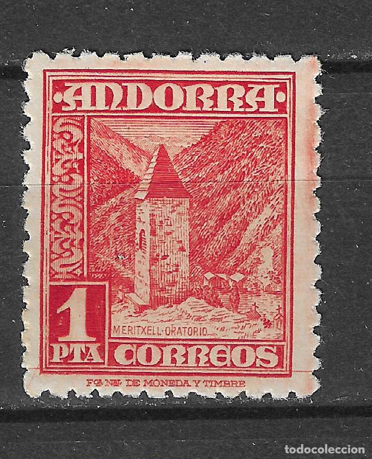 Sellos: ANDORRA ESPA&Ntilde;OLA 1948 EDIFIL 54** SIN FIJASELLOS