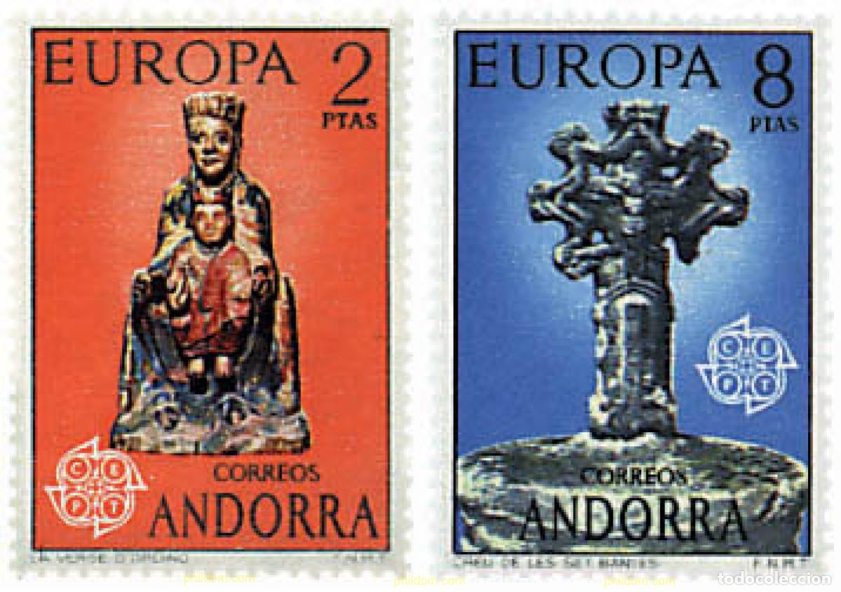 Sellos: 76969 MNH ANDORRA. Adm&oacute;n espa&ntilde;ola 1974 EUROPA CEPT. ESCULTURAS