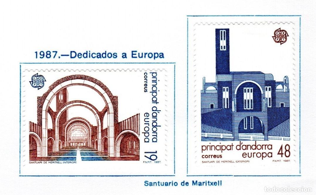 Sellos: Andorra Espa&ntilde;ola. Europa.. 1987. Edifil 196/197. S. Completa. Nuevos con charnela