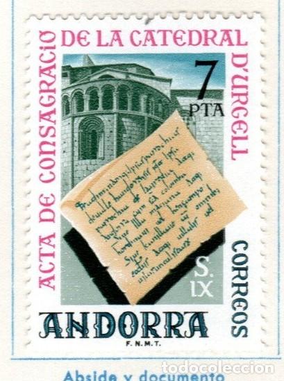 Sellos: Andorra Espa&ntilde;ola. Festival Literario 1975. Edifil 98. S. Completa. Nuevo con charnela.