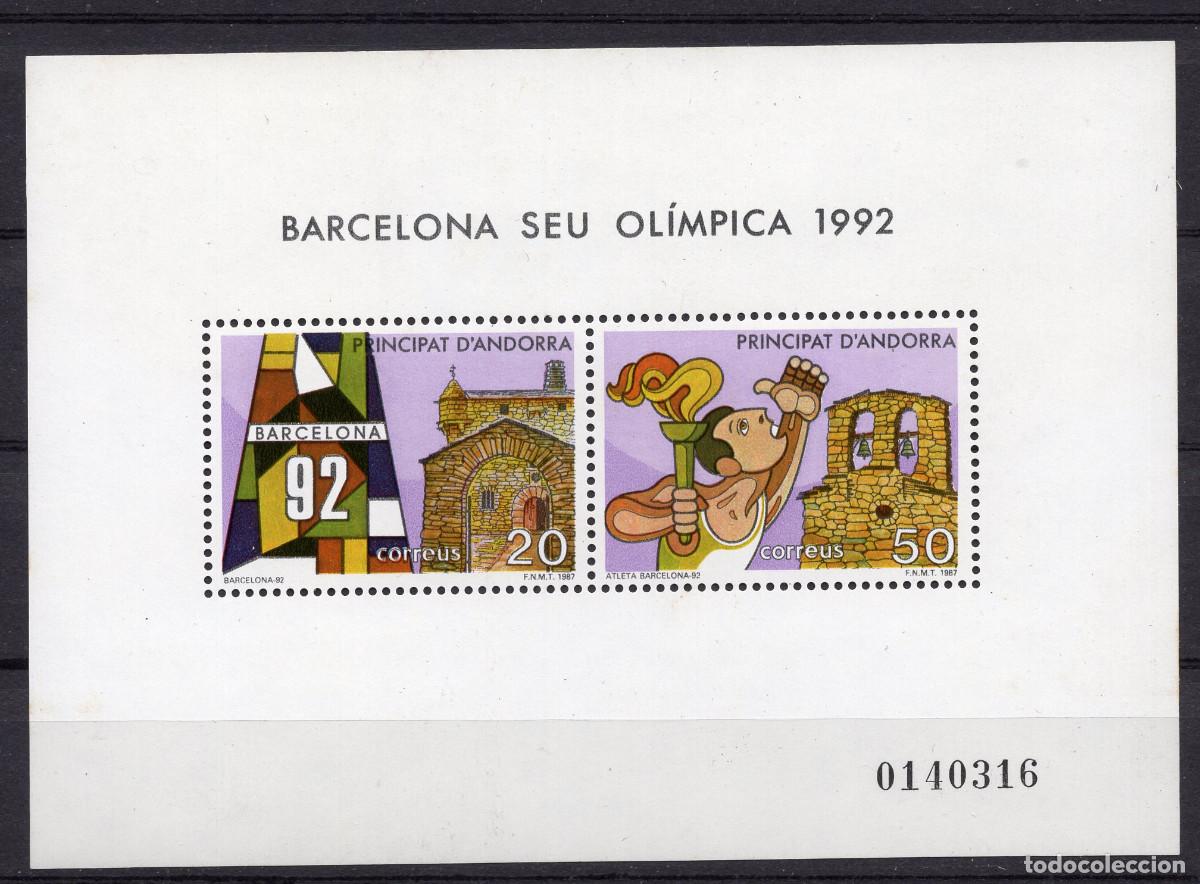 Sellos: ANDORRA ESPA&Ntilde;OLA 1987 STAMP MICHEL AD-ES BL2