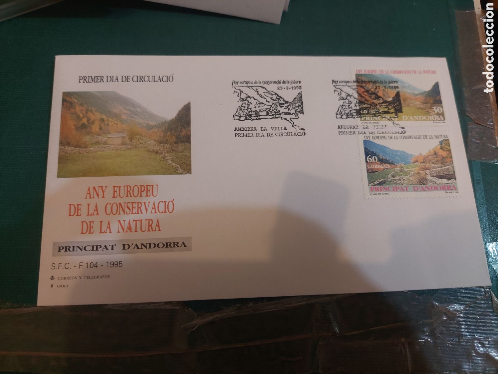 Sellos: ANDORRA ESPA&Ntilde;OLA EDIFIL 246/7 NATURALEZA SFC 104 1995 PAISAJES