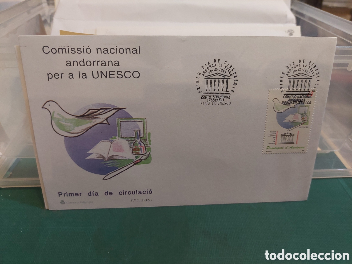 Sellos: SFC 1997 UNESCO ANDORRA ESPA&Ntilde;OLA