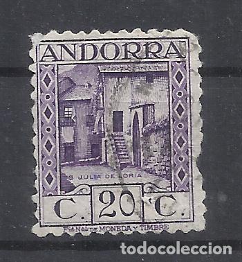 Sellos: ANDORRA 1935 EDIFIL 34 USADO VALOR 2022 CATALOGO 3.75 EUROS