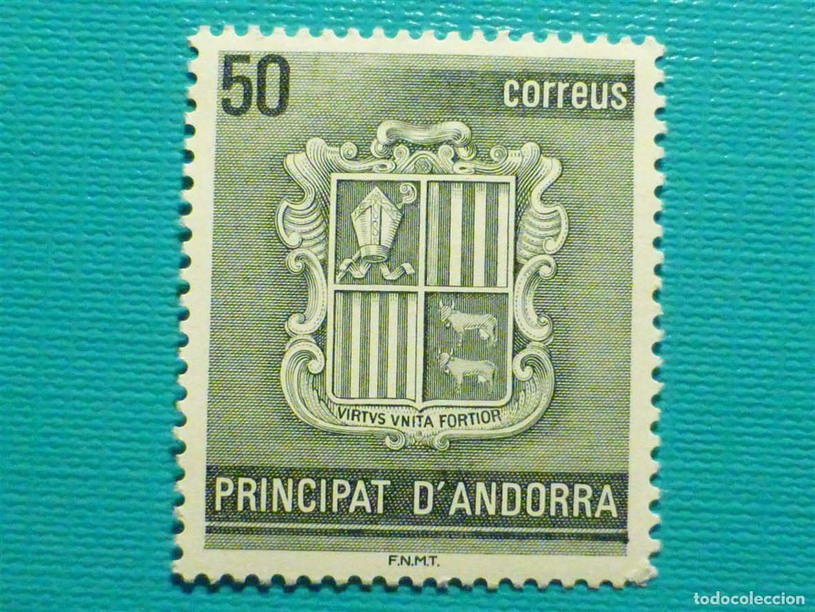 Briefmarken: Sello - Andorra Correo Espa&ntilde;ol - Edifil 210 - 50 PTA - A&ntilde;o 1988 - Serie B&aacute;sica - Nuevo